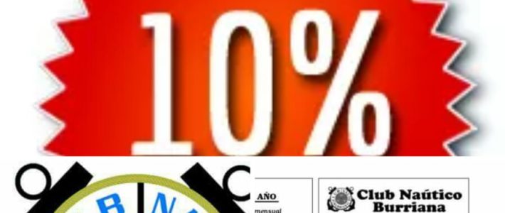 Colaboración C N Burriana  y al Asociación de Vecinos del Puerto de Burriana // 10% descuento en los cursos de la Escuela Náutica