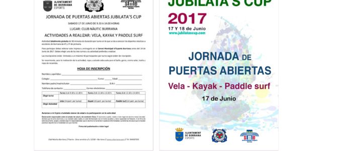 JORNADA PUERTAS ABIERTAS PARA ESCOLARES DE BURRIANA – JUBILATA’S CUP 2017 – CERRADA INSCRIPCIÓN